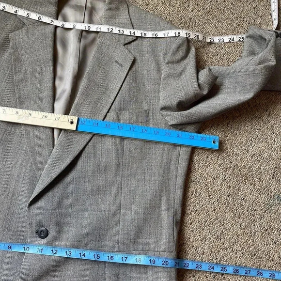 Strathmore By Anderson Little Suits 2 Button Blazer Jacket Pants Set Men 44 Long - Picture 2 of 11